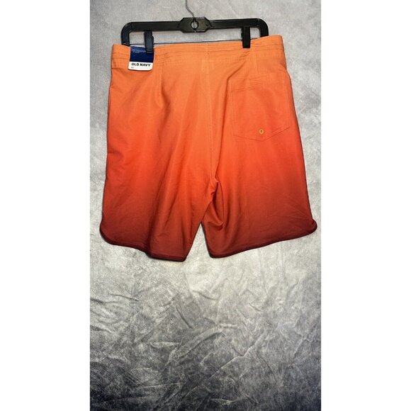 old navy swim trunks‎ Orange New Tags Size 32 Tie Waist - Picture 1 of 8